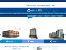 Tablet Screenshot of dom-invest.com